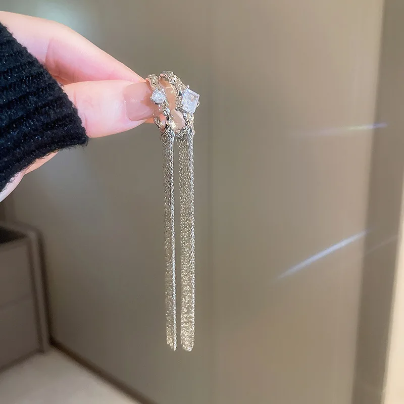 Double-layer Tassel Ear Clip