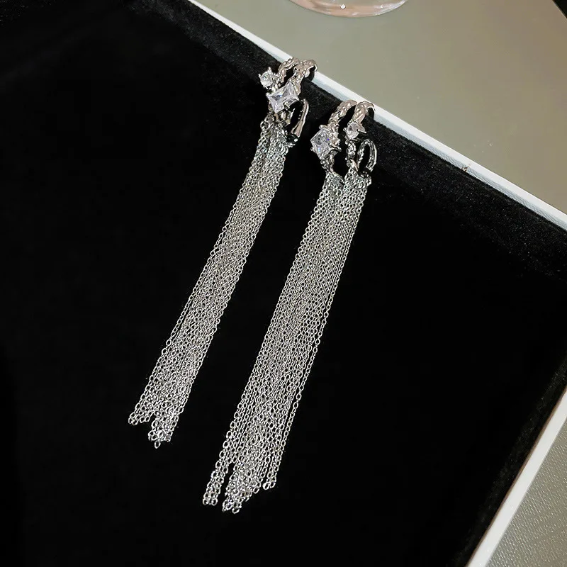 Double-layer Tassel Ear Clip