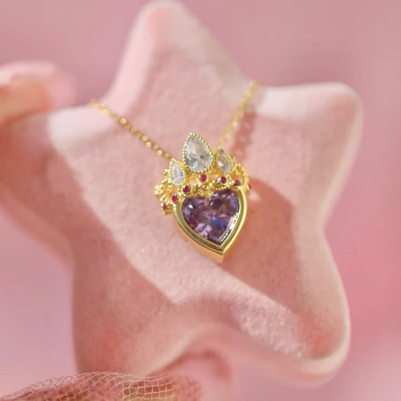 Rapunzel Crown Charm Necklace