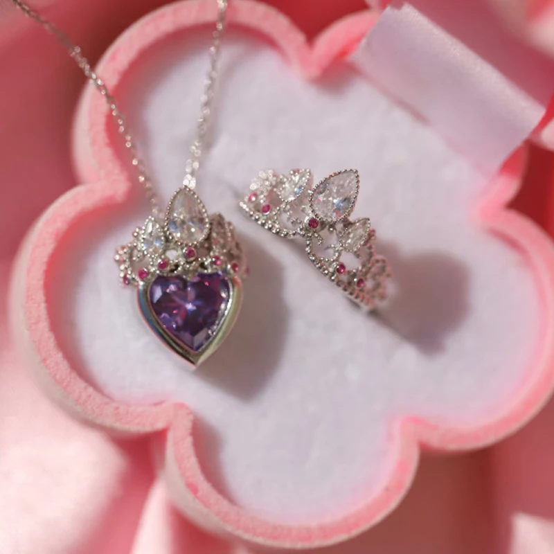 Rapunzel Crown Charm Necklace