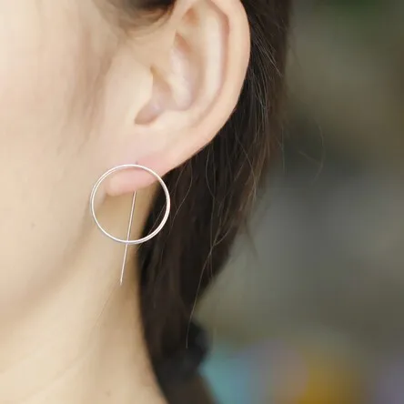 Circle Drop Earrings