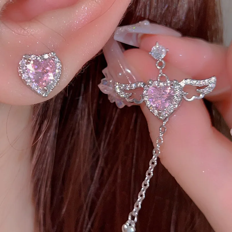 Flying Angel Necklace + Earring Set