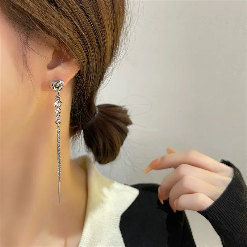Asymmetrical Heart Clip On Earrings