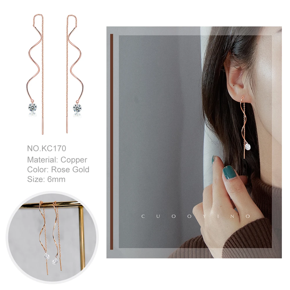 Raindrop Falling Dangle Earrings
