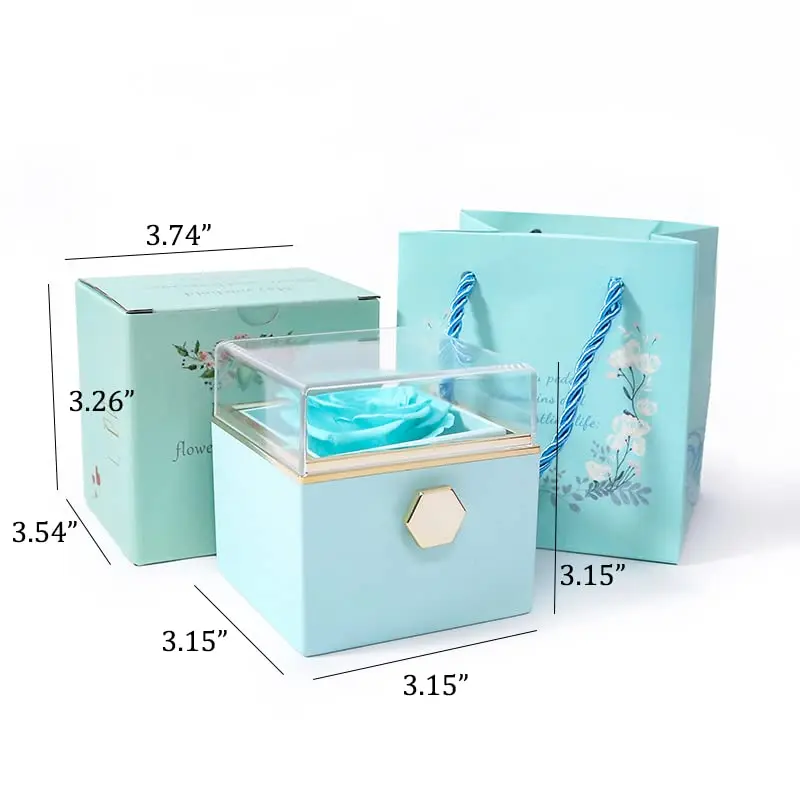 Rotatable Eternal Love Promise Jewelry Box EF1