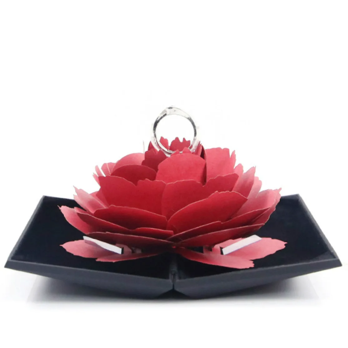 Rose Engagement Ring Box Rose Engagement Ring Box