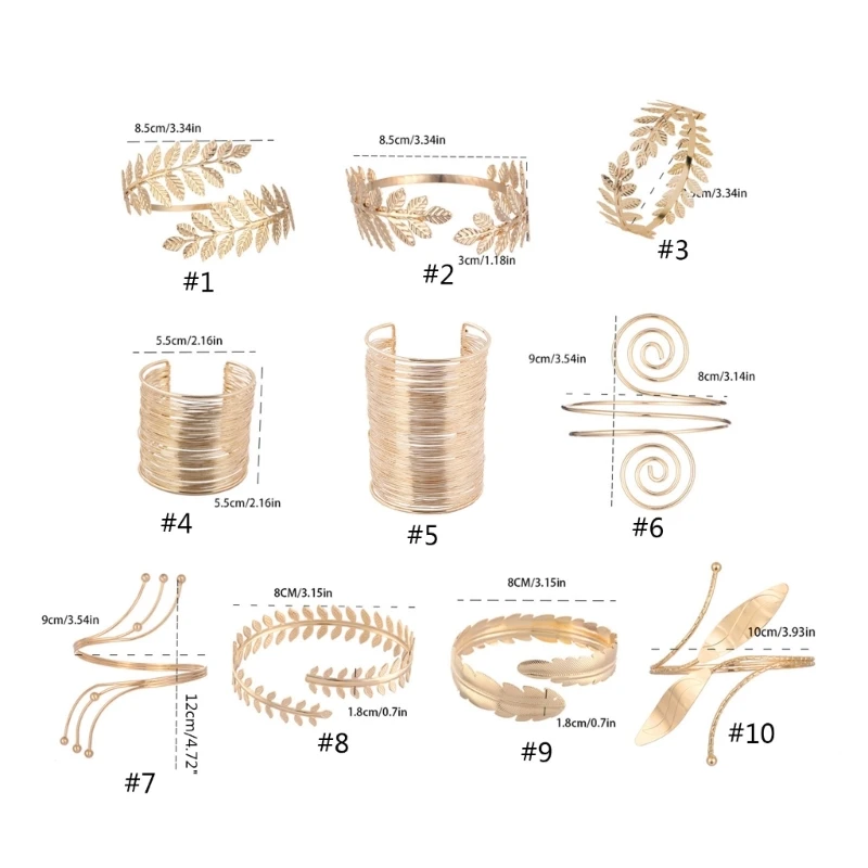 Gold Silver Arm Band Arm Cuff Collection