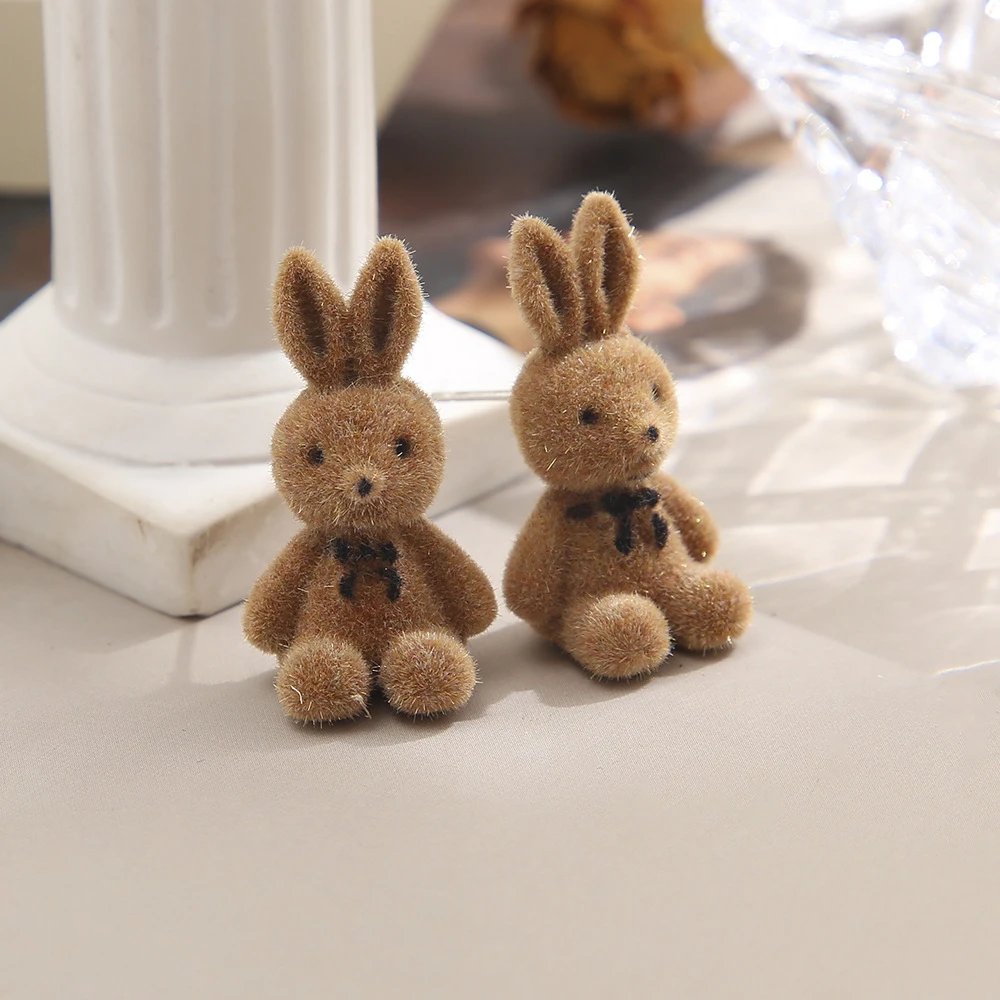 Sweet Bear And Rabbit Earrings/Clips