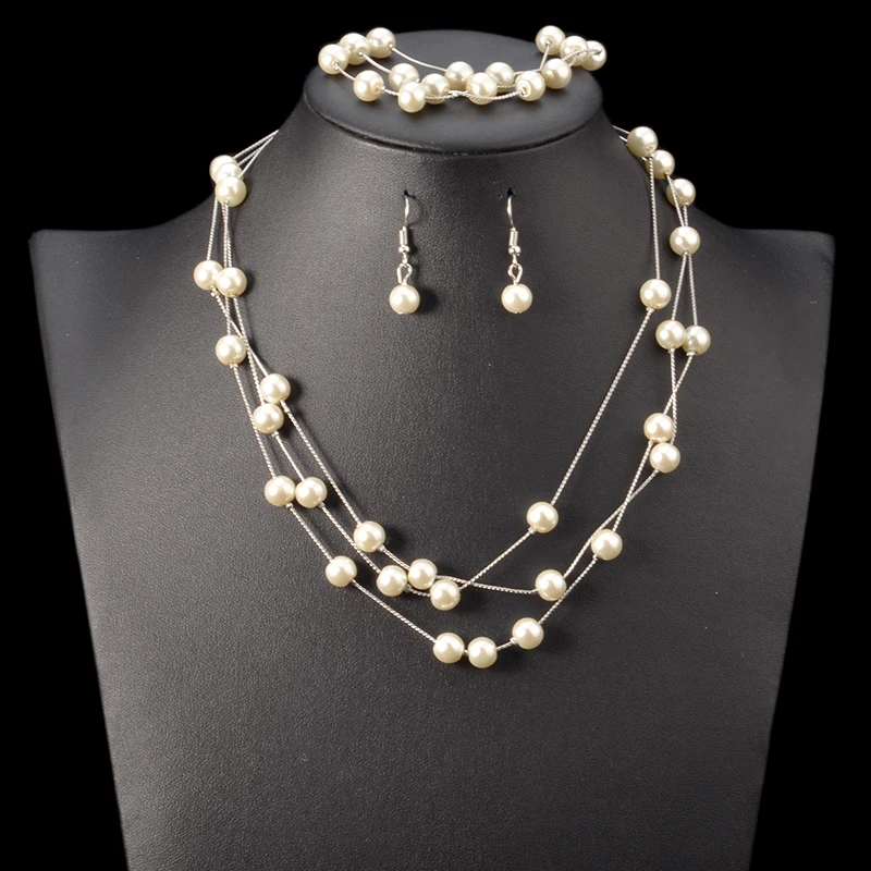 The Drop And Dangle Pearl Set