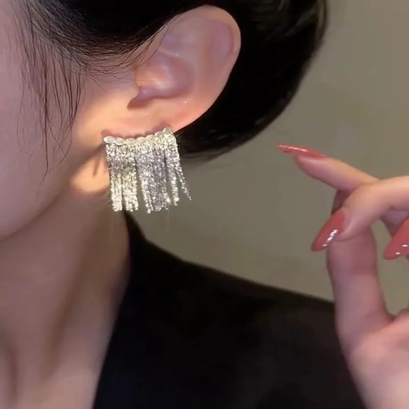 14K Gold-plated Tassel Luxury Earrings