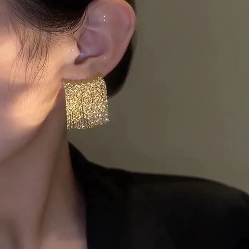 14K Gold-plated Tassel Luxury Earrings
