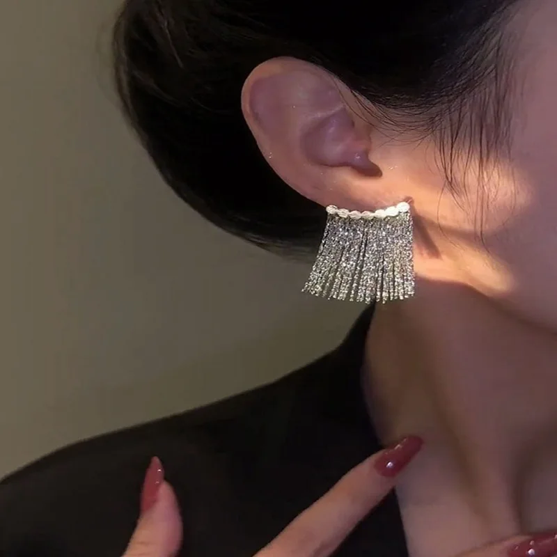 14K Gold-plated Tassel Luxury Earrings