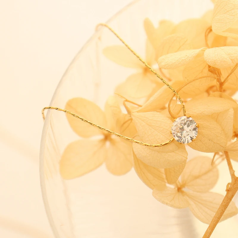 CZ Solitaire Necklace