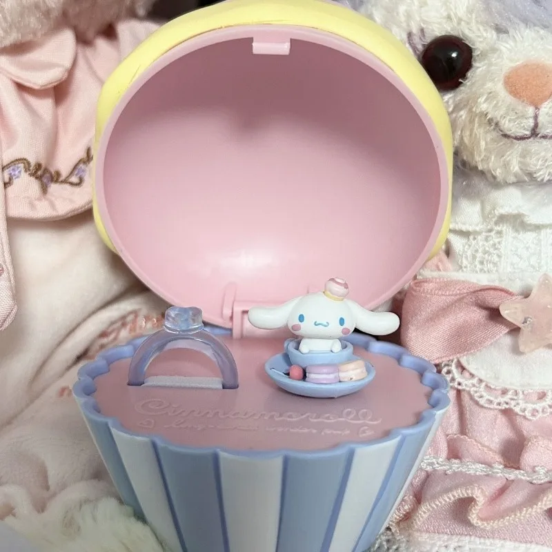Sanrio Cinnamoroll Ring Cupcake Jewelry Box Surprise Box Toy