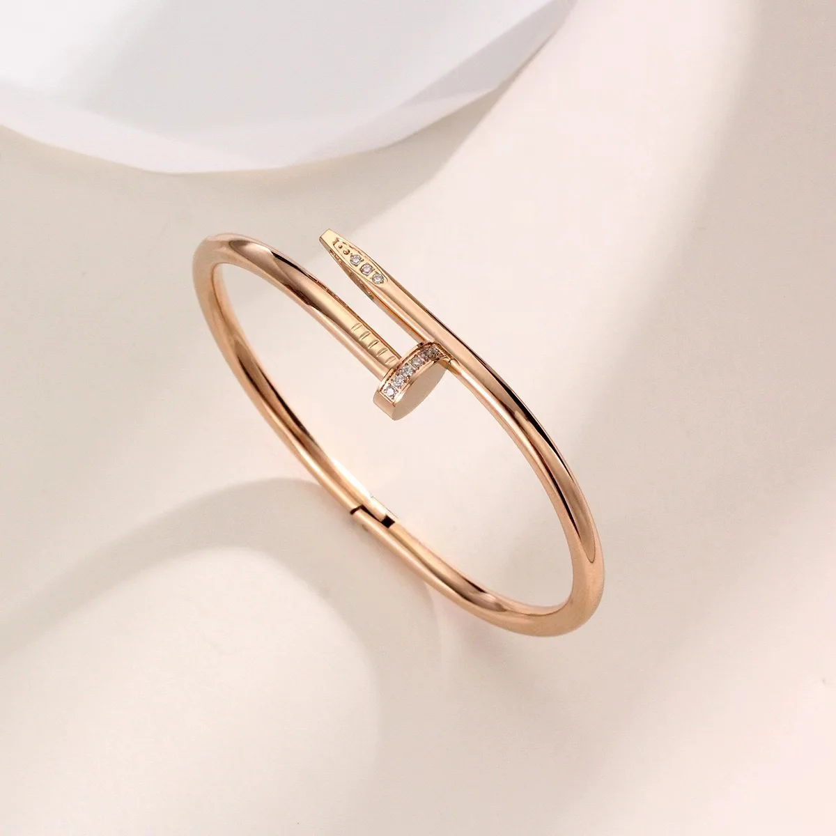 Stoned Nail Bracelet