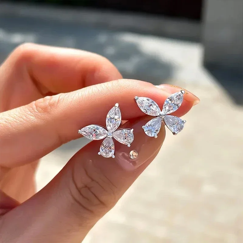 Classic Butterfly Diamond Studs