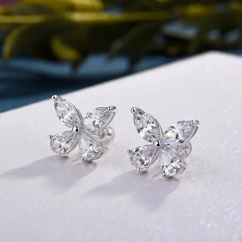 Classic Butterfly Diamond Studs