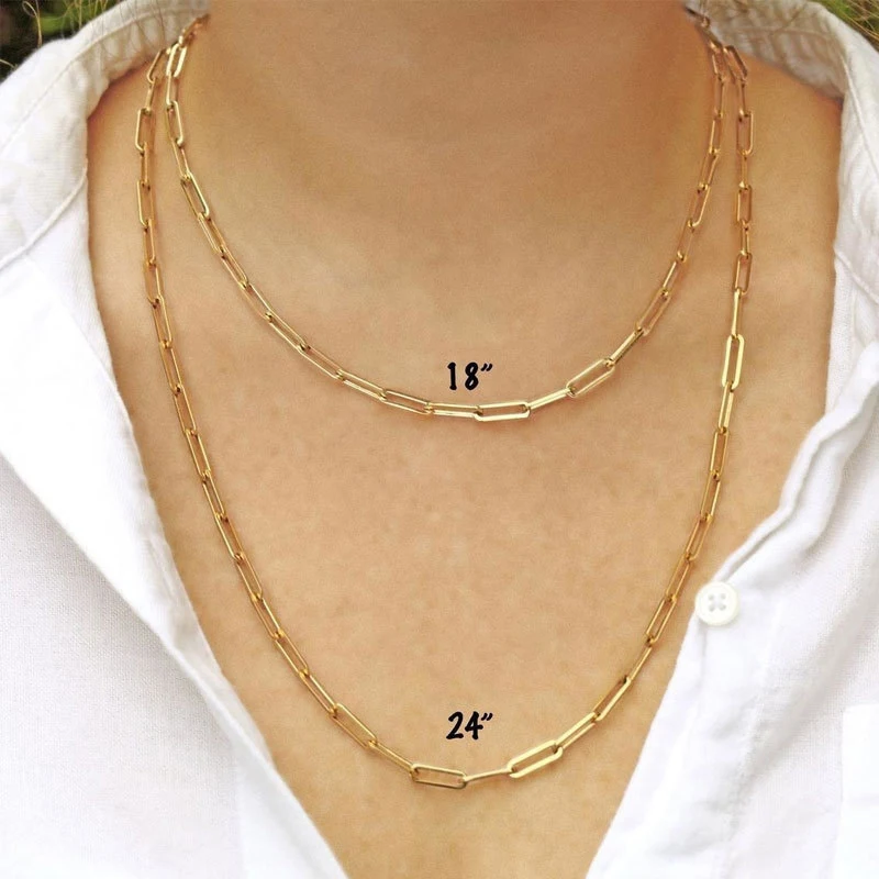 Paperclip Chain Necklaces