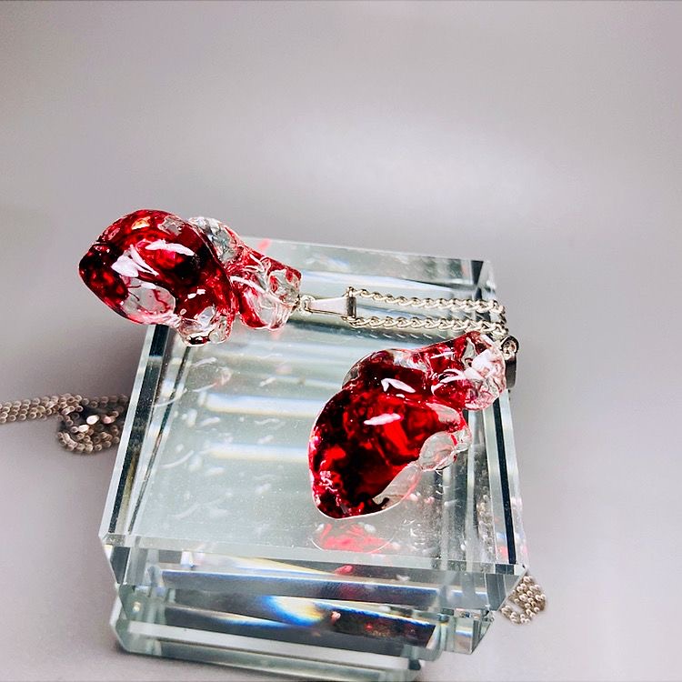 y2k Handmade Resin Heart Necklace