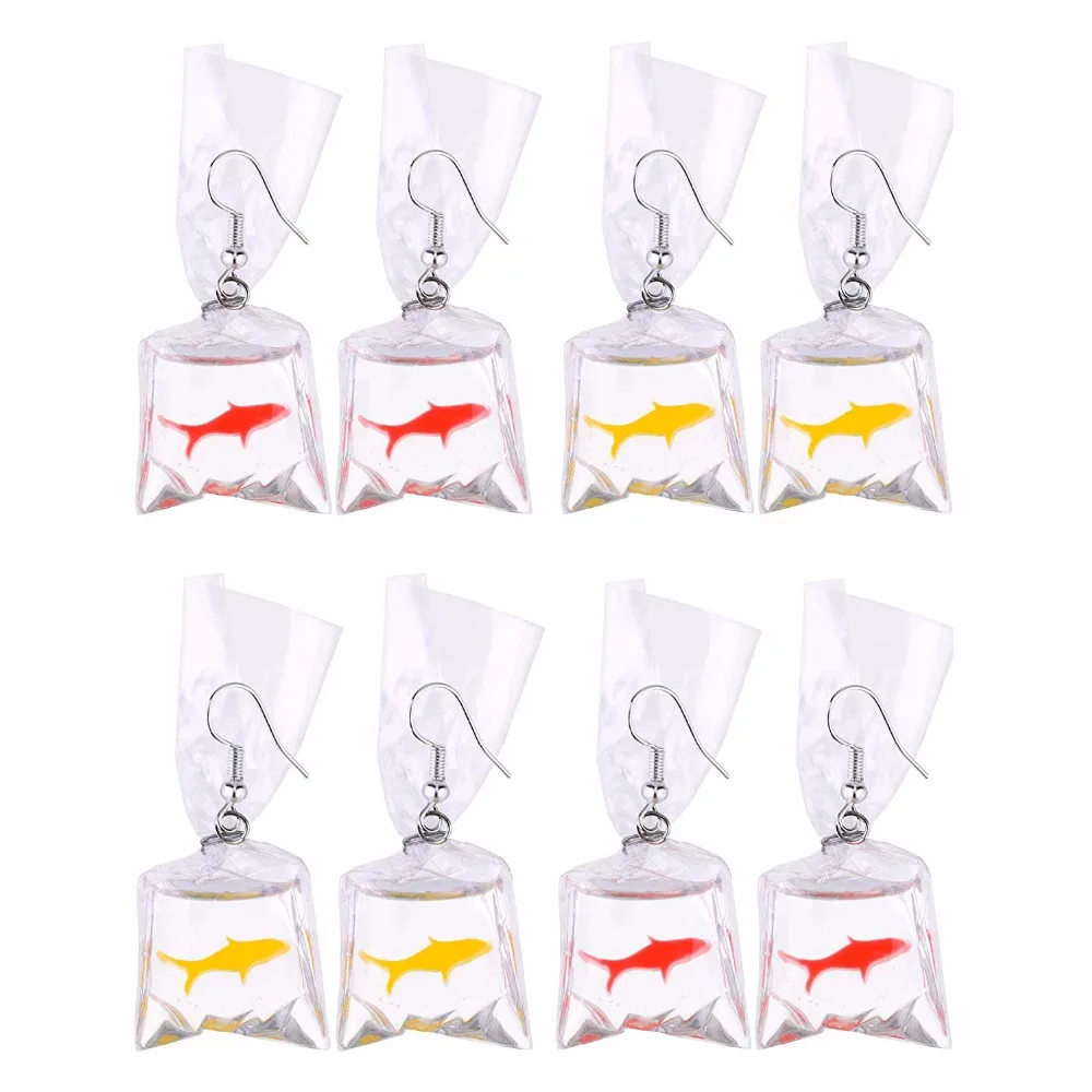 Fish in a Bag Dangle Earrings