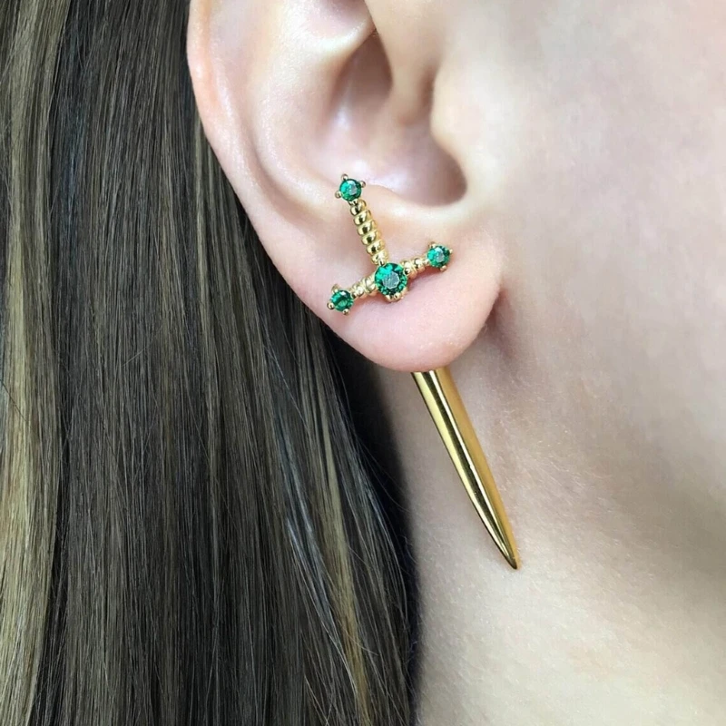 Gothic Sword Earrings