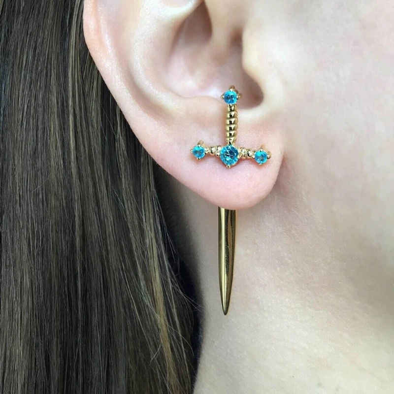 Gothic Sword Earrings