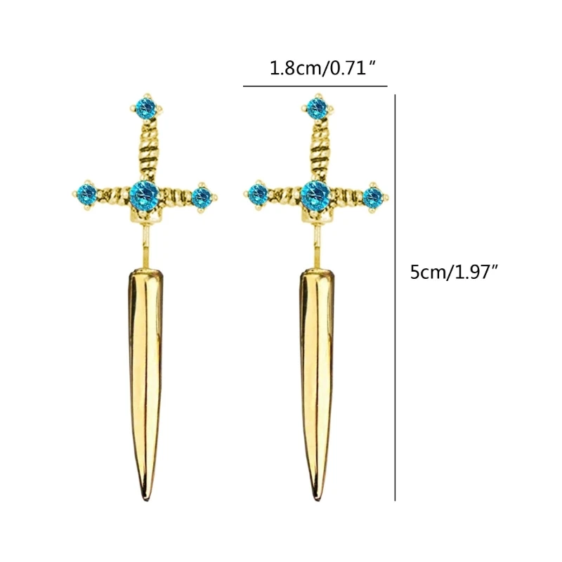 Gothic Sword Earrings
