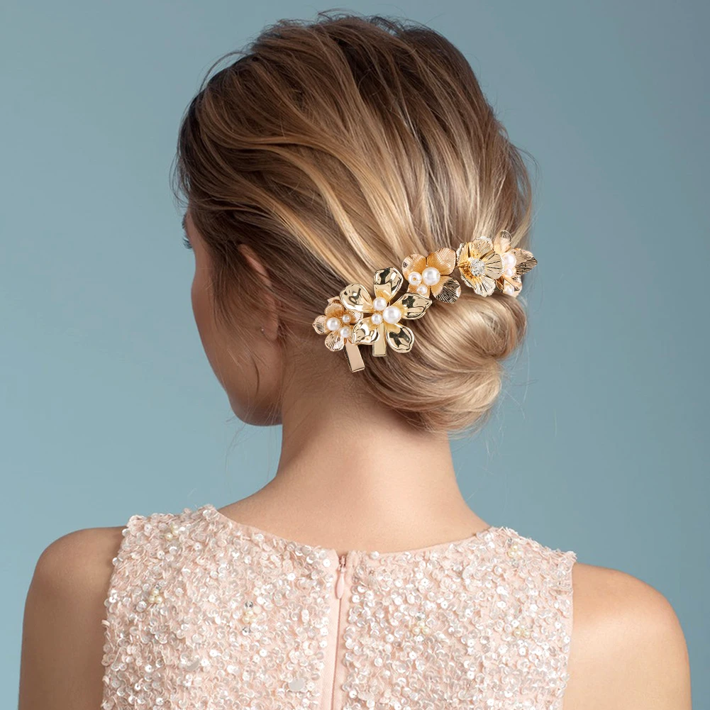 10/12/16Pcs Floral Hair Clip Sets
