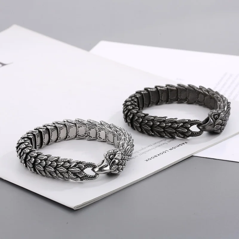 Vintage Eagle Stainless Steel Bracelet