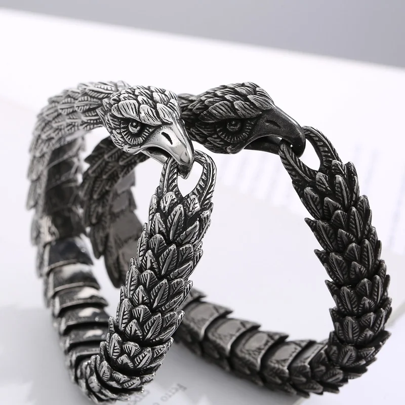 Vintage Eagle Stainless Steel Bracelet