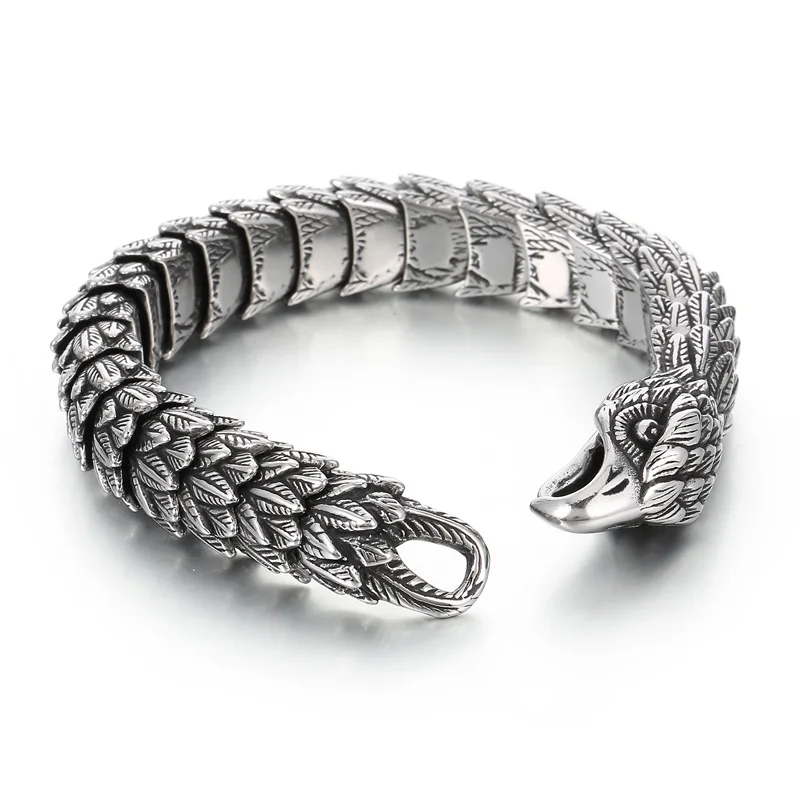 Vintage Eagle Stainless Steel Bracelet