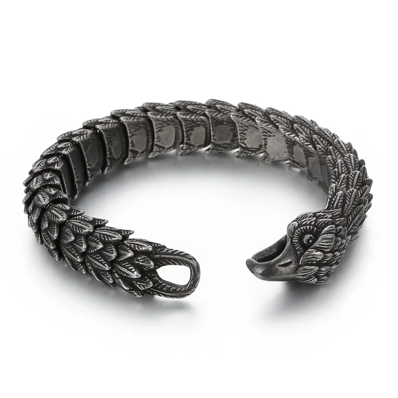 Vintage Eagle Stainless Steel Bracelet