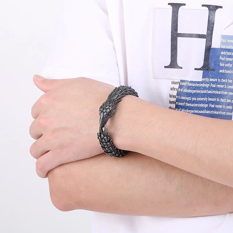 Vintage Eagle Stainless Steel Bracelet