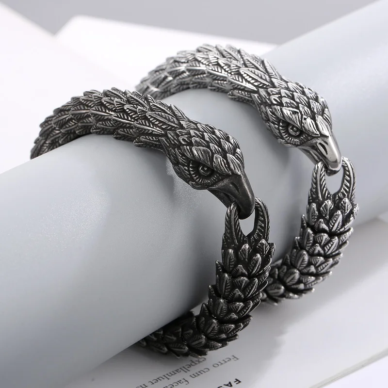 Vintage Eagle Stainless Steel Bracelet