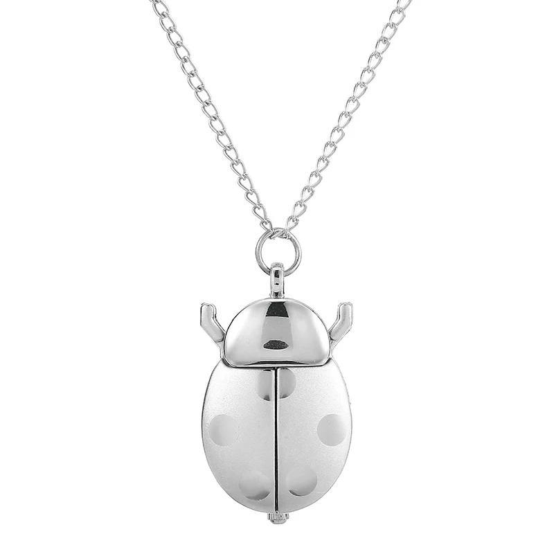 Ladybug Pocket Watch Necklace