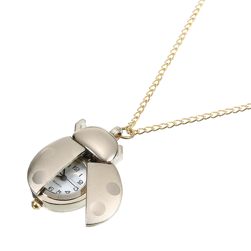 Ladybug Pocket Watch Necklace