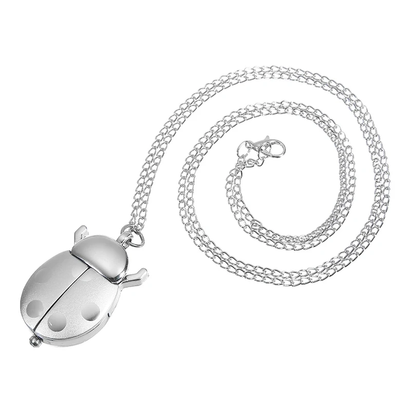Ladybug Pocket Watch Necklace