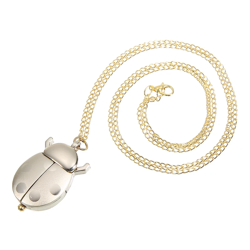 Ladybug Pocket Watch Necklace