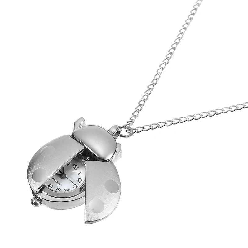 Ladybug Pocket Watch Necklace
