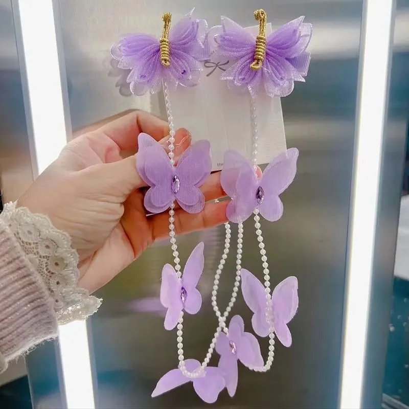 Little Girl Princess Tassel Hair Clip