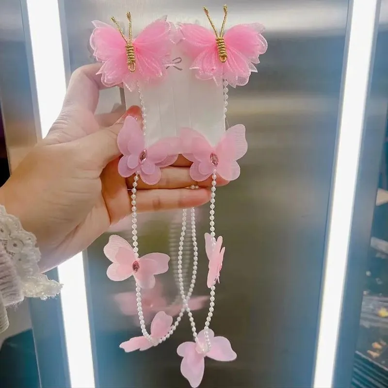 Little Girl Princess Tassel Hair Clip