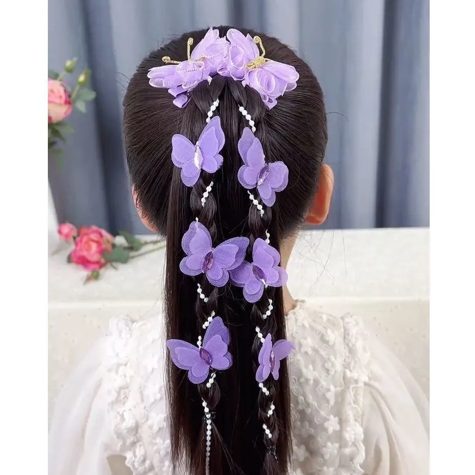 Little Girl Princess Tassel Hair Clip