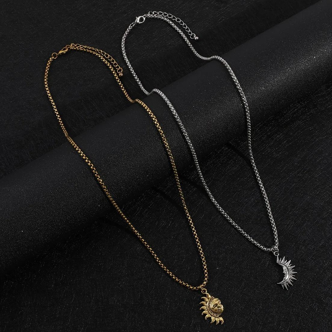 Sun & Moon Matching Necklace