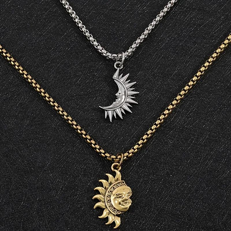 Sun & Moon Matching Necklace