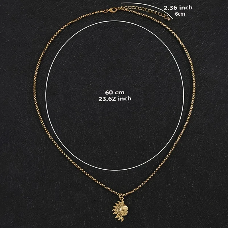 Sun & Moon Matching Necklace