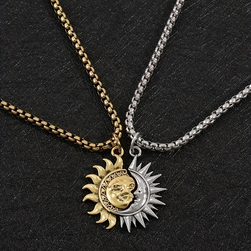 Sun & Moon Matching Necklace