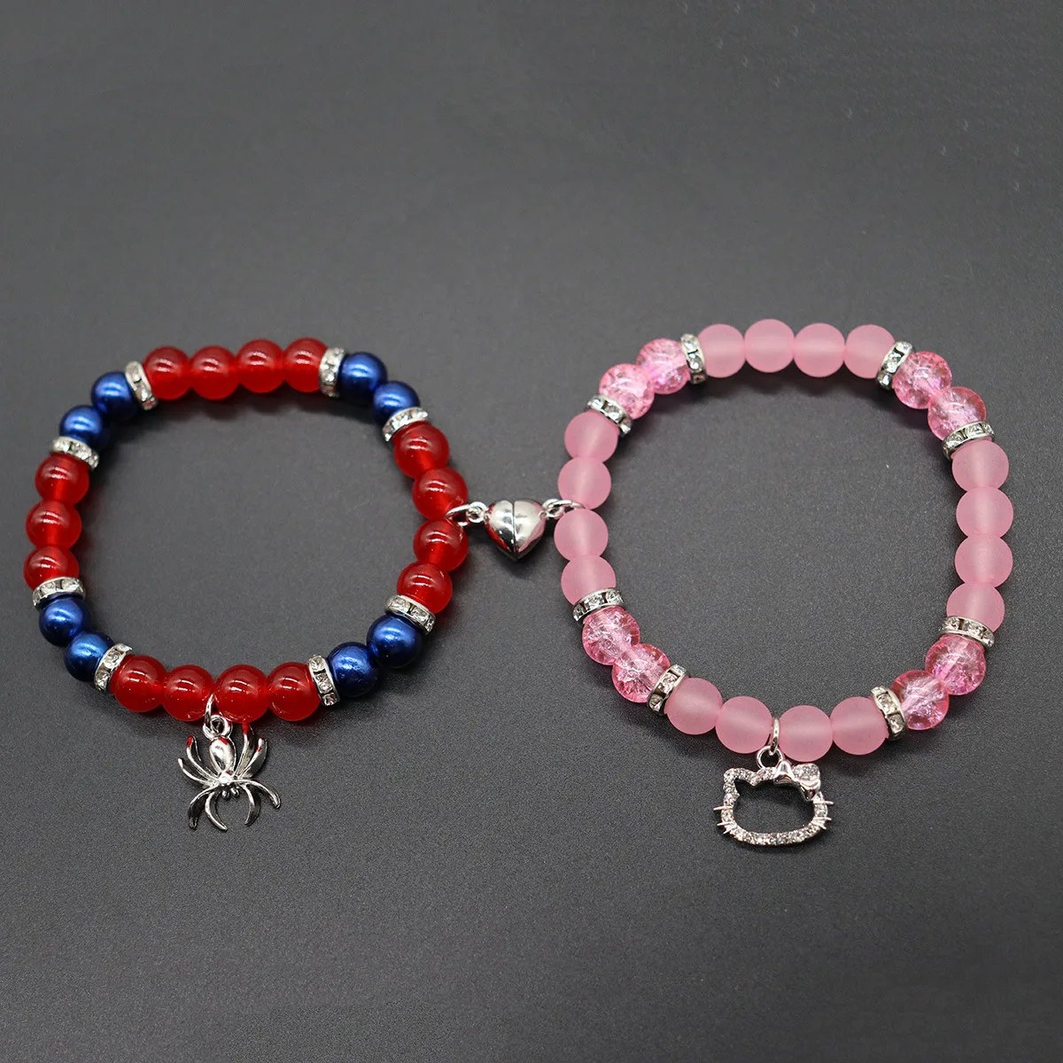 Spider-Man & Hello Kitty Matching Bracelet Set