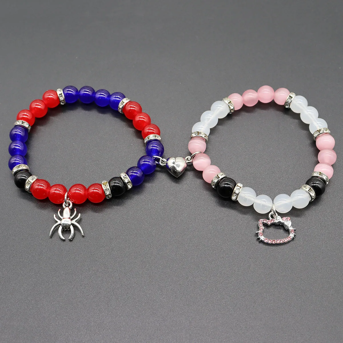 Spider-Man & Hello Kitty Matching Bracelet Set